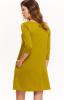 Šaty dámské žluté na zip s 3/4 rukávem poslední kus