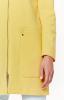 Kabát dámský žlutý s kruhovým výstřihem zapínaný na zip