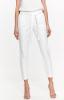 Kalhoty dámské společenské bílé s páskem