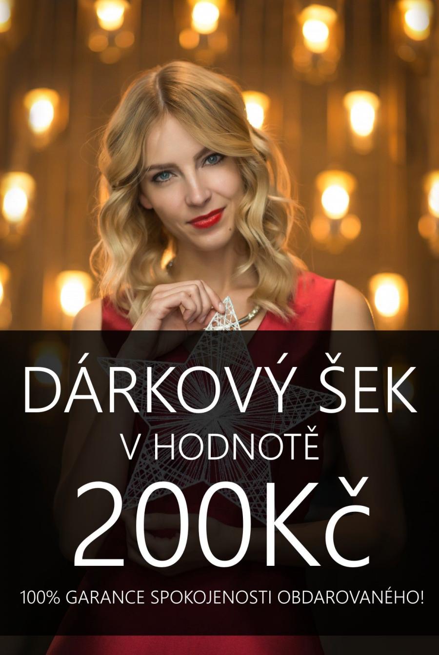 Dárkový šek na nákup zboží v hodnotě 200 Kč