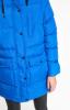 Bunda dámská modrá s kapucí