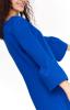 Šaty dámské modré s volánkovým rukávem