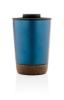 Termohrnek Cork, 300 ml, XD Design, modrý