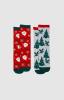 Ponožky dámské vánoční 2ks