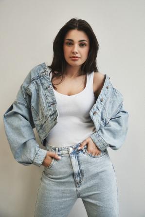 Bunda dámská jeans ROCKEE