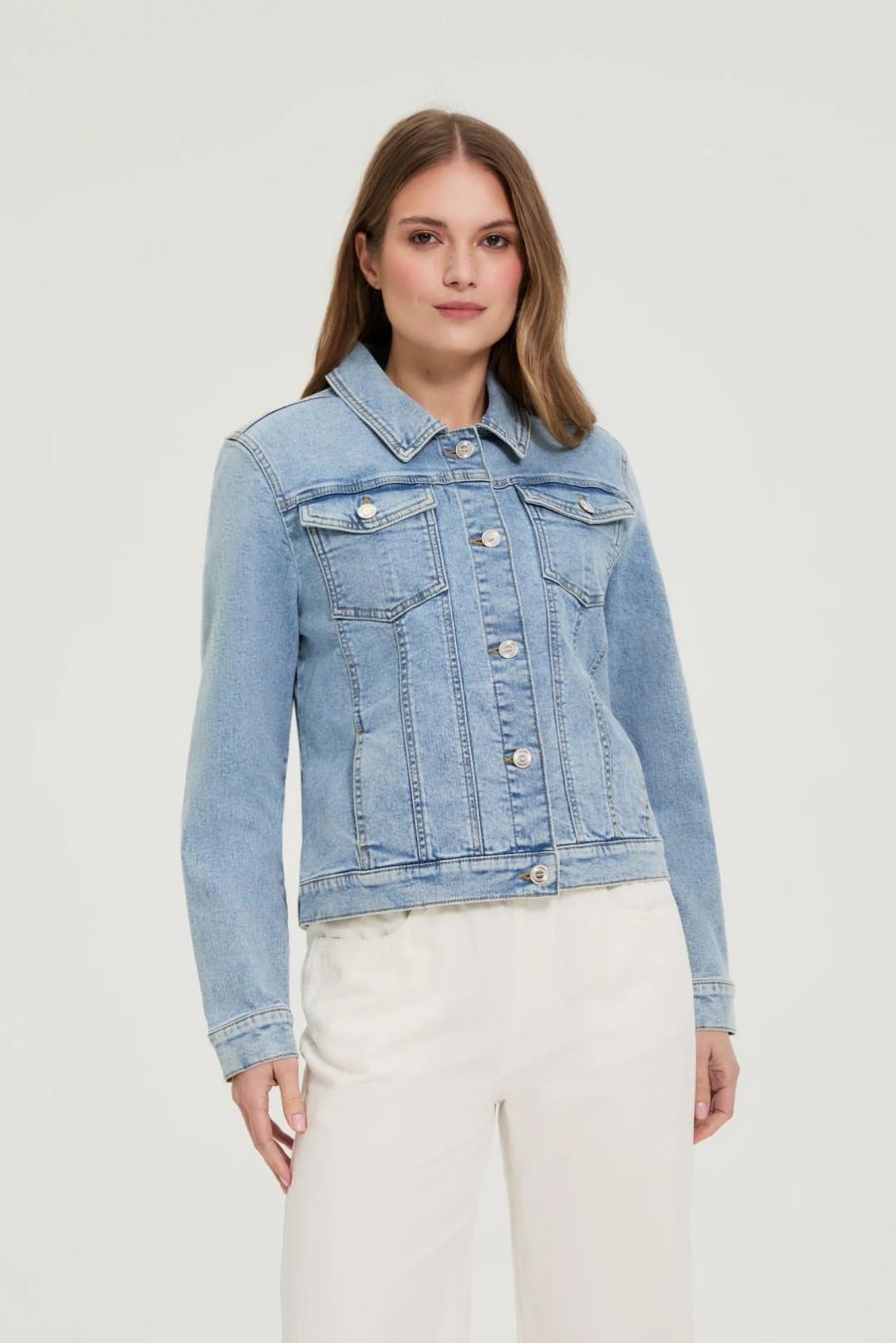 Bunda jeans dámská MILAQE