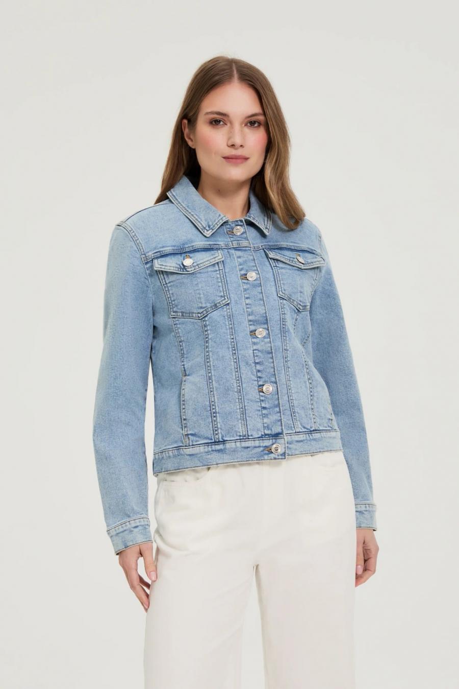Moodo Bunda jeans dámská MILAQE
