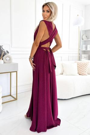 Elegantní dlouhé šaty se zavazováním na mnoho způsobů