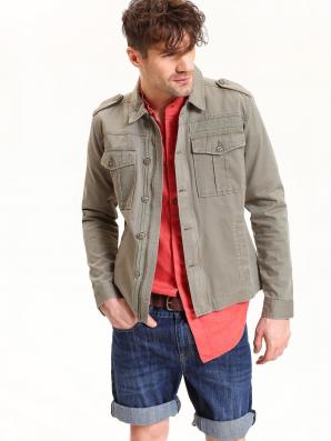 Bunda pánská bavlněná v army stylu