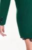 Kabát dámský zelený na jeden knoflík