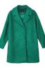 Kabát dámský vlněný v zeleném odstínu
